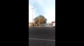Fire Hydrant Lifts Car in Air