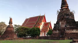 Ayuthaya Temple in Sunlight