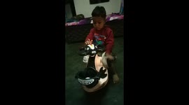 Child with his new bike