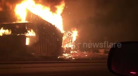 Paradise Lost: driver captures apocalyptic scenes driving through fire-torn California town