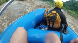 Wild river rafting in Guatemala
