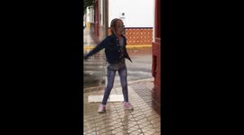 Flossing in the rain