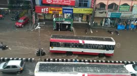 Heavy rain at HYDERABAD