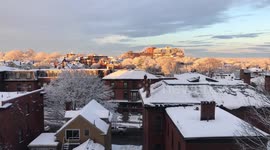 Sunrise after November Snow in Portland, Maine (2)