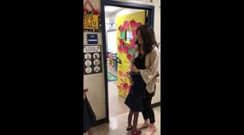Awesome teacher lets her kids pick a morning greeting