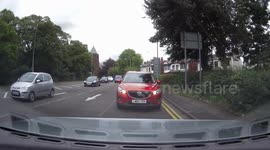 Brake Check Caught On Back Dashcam, Preston Lancashire