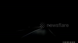 Car crash drift in the night