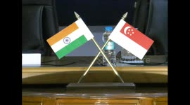 Singapore and India Flags
