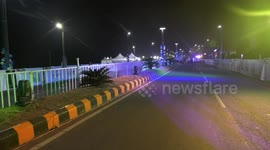 indian beach road, visakhapatnam early morning