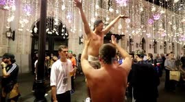 WORLD CUP FANS CELEBRATING TOGETHER IN RUSSIA 2018