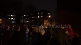 Community Carols in Staple Hill 2. Another short clip of carol singing outside The Staple Hill Community Hub. This was before the weather turned bad..... see clip 3 for extreme weather carol singing