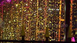 Gold glittering background.