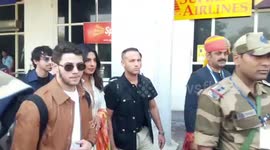 Nick Jonas and Priyanka Chopra arrive in Jodhpur, India for their wedding