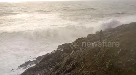 Storm waves hit the South Coast