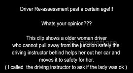 Driving instructor saves old woman who can not drive safely dannydashcam
