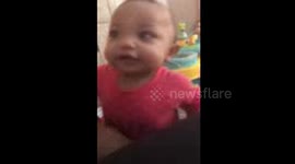 Giggle baby laughter makes you happy