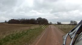 Motorcycle Damaged by Pothole