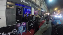 Huge Queue For Disney Event In Londons East End
