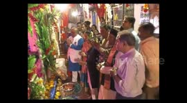 Worshippers receive cigarettes, alcohol and sweets at bizarre Hindu shrine