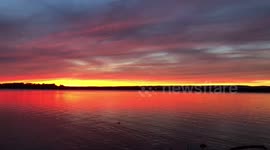 Gorgeous sunset time lapse