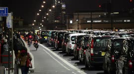 Taxi protest blocks London Bridge for fifth night in a row