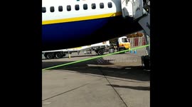 Ryanair Flight Boarding Close Up