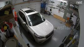 Garage Nest Cam shows moment 7.0 earthquake strikes Anchorage, Alaska