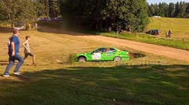 Rally Estonia 2018 SS1 Põlluääre crash