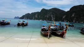 Famous Maya Bay Phi Phi Islands in Thailand