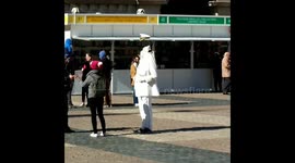 Headless Man Poses For Pictures