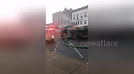 At least one hurt in apartment fire in Pennsylvania county
