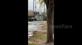 Footage shows Camp Fire evacuees' tents and personal belongings being thrown into dumpster
