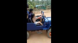 Indian dad builds electric jeep for 5-year-old daughter