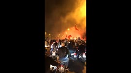 Thousands of Vietnam fans celebrate first-leg ASEAN win in Hanoi streets