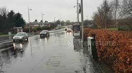 Storm Diana floods in Wrexham