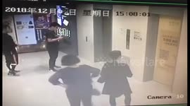 One injured after car rams into shopping mall lift lobby in southern Chinese city
