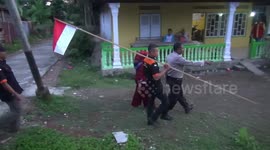 Police in Indonesia inspect 'unpatriotic' homes who didn't raise Indonesian flags
