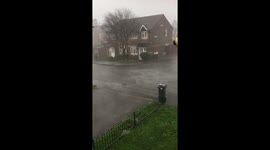 Storm Diana hits Cardiff