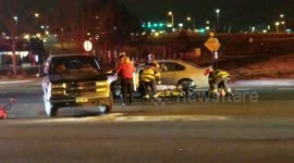 2 car crash with serious injuries on 84th and Grant in North of Denver.  One video shows the firefighters rescuing the driver (man) out of the car.