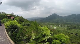 Gorgeous tropical mountain view caught on camera in Indonesia