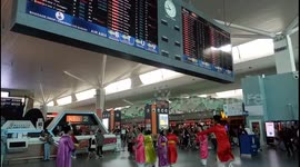 Cultural dance at Departure Hall in KLIA2 Airport Kuala Lumpur