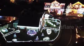 Stunning Christmas light display of 'Britain's most festive street'