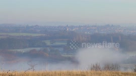 Time Lapse of mist dancing around the Aire Valley in East Leeds.