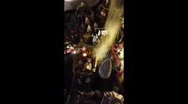 Miniaturist 'lets it snow' over toy Christmas village