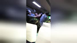 Bus passenger starts fighting with driver after being told to stop vaping