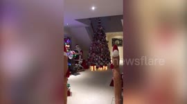 Mum spends £3k on Christmas decorations to create incredible DIY winter wonderland