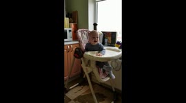 Cute baby doesn't want to learn how to say yes