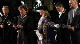 The mayor of Oslo and London switch on Christmas tree lights in London by Jim Connor 06-12-2018