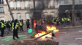 French authorities arrest hundreds of 'yellow vest' protesters in fourth weekend of riots