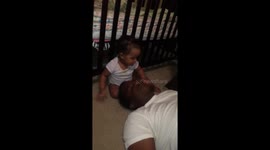 Keep still daddy!